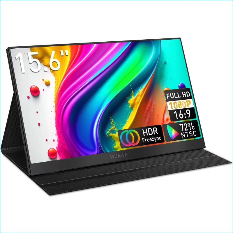 15.6-Inch Portable 1080P Monitor for Laptops, 72 NTSC 100% sRGB, USB-C and HDMI Compatible External Travel Screen with HDR - EgoGadgets