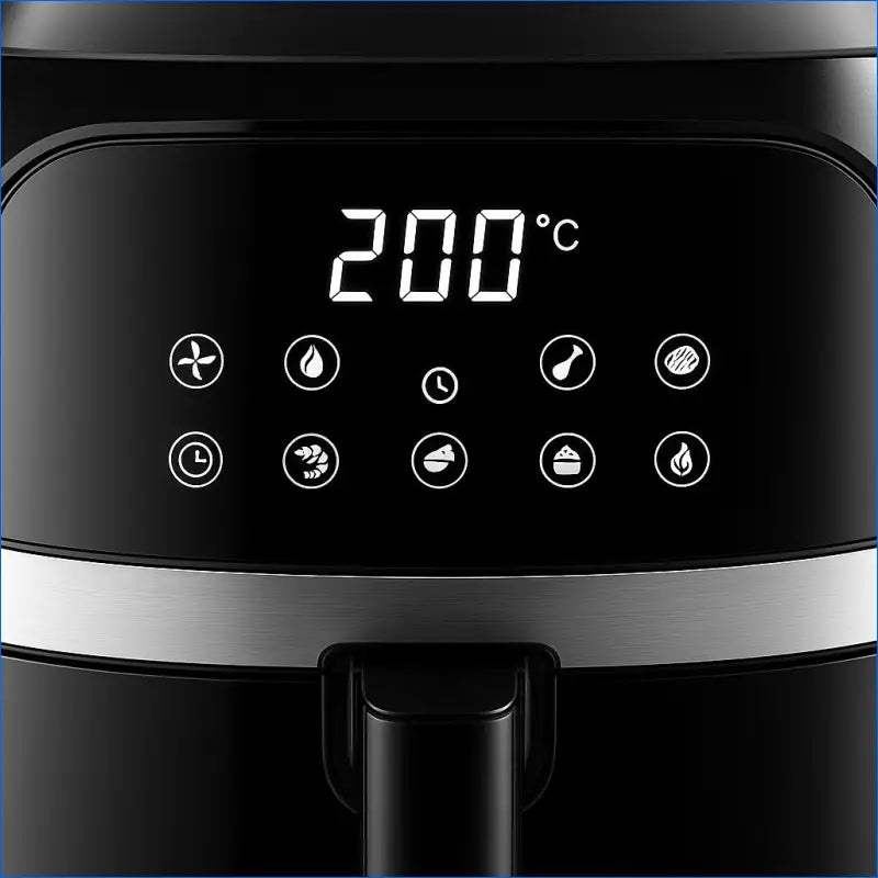 1.5L Air Fryer without Oil 1500W Smart Touch Screen Electric Oven with Timer 8 Preset Menus for Family Cooking - EgoGadgets