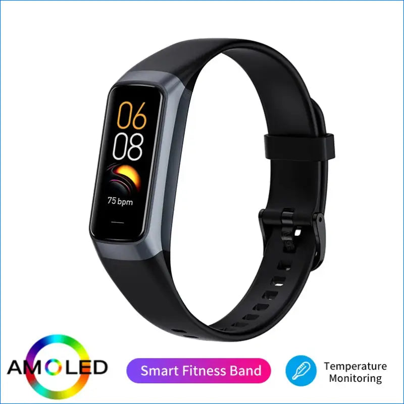 1.1 Inch Amoled Smart Watch Smartwatch Band Women Heart Rate Monitoring Waterproof Men Smart Bracelet Sport Fitness Tracker - EgoGadgets