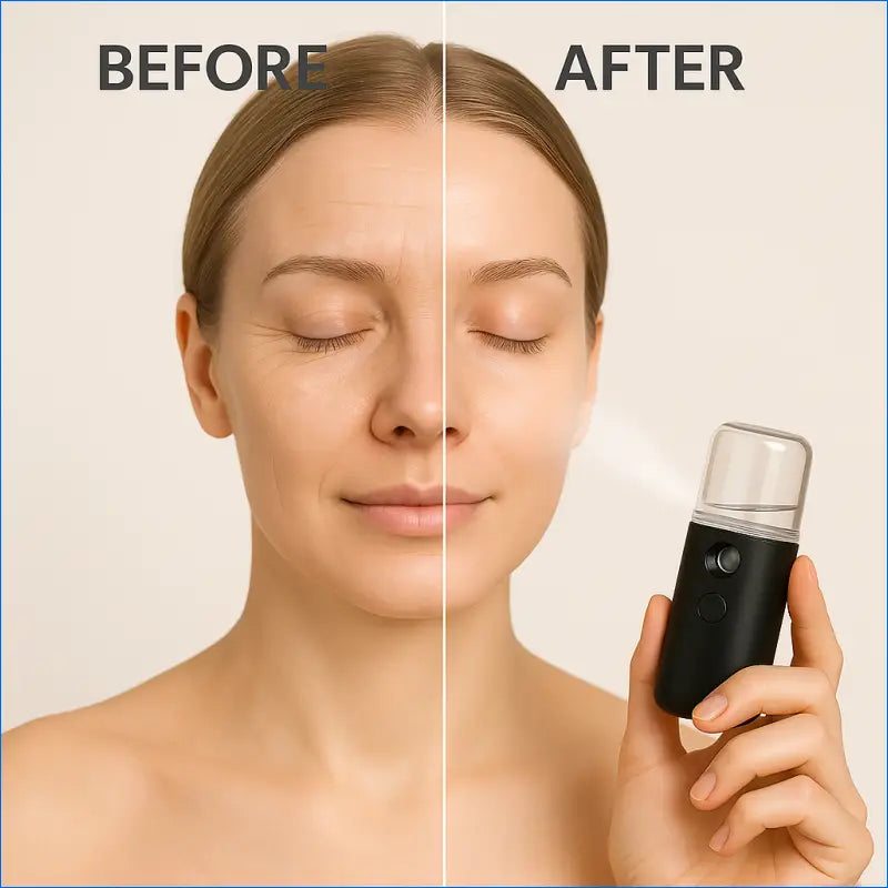 Nano Facial Hydrator Sprayer - Portable Rechargeable Humidifier and Face Steamer for Home and Travel Use, Ideal for Women's Skincare Routine - EgoGadgets