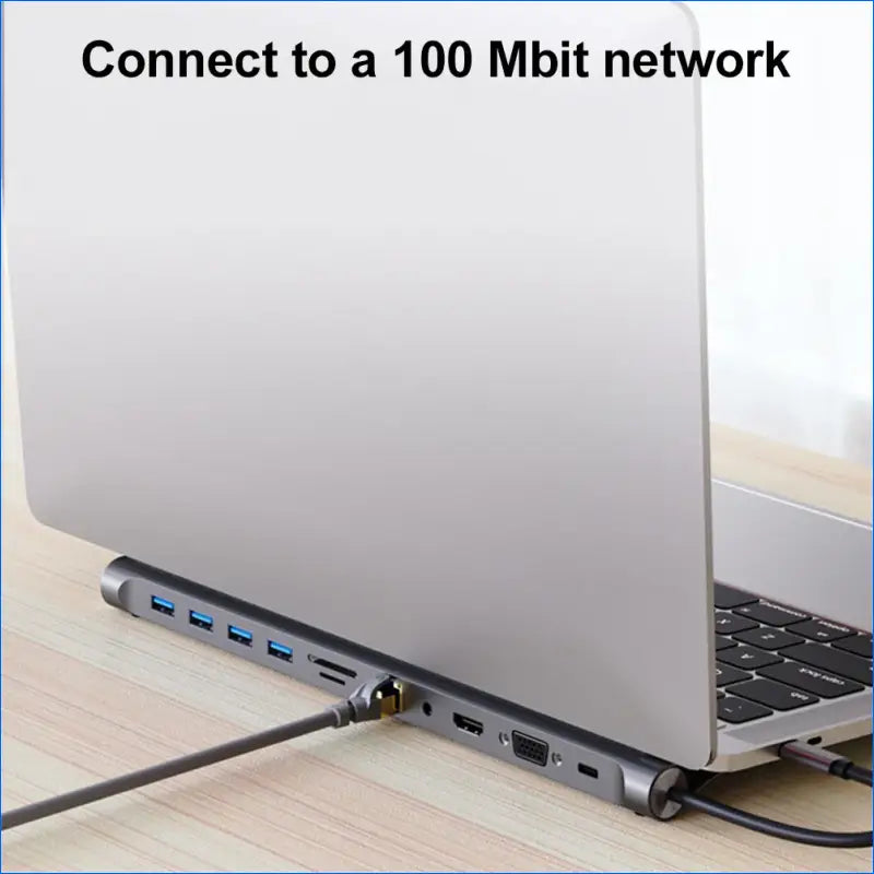11-in-1 USB-C Docking Station with Triple Display and Multiport Adapter for Dell, Surface, HP, and Lenovo Laptops - EgoGadgets