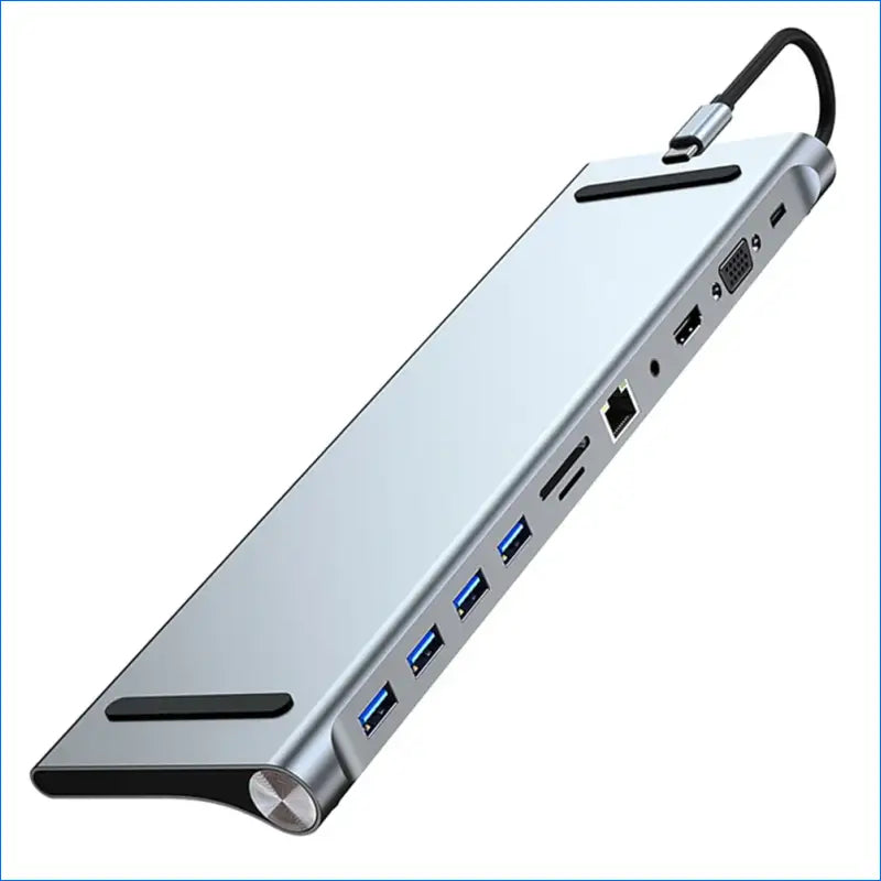 11-in-1 USB-C Docking Station with Triple Display and Multiport Adapter for Dell, Surface, HP, and Lenovo Laptops - EgoGadgets